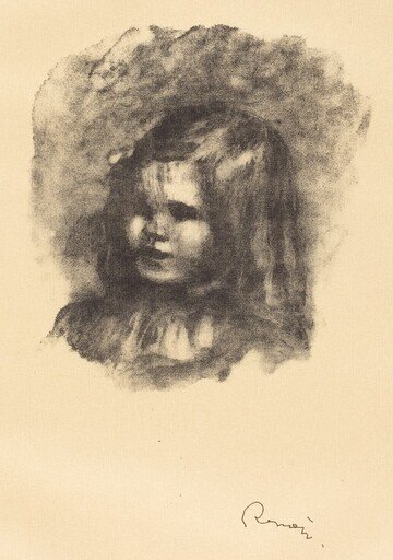 Claude Renoir, turned left (Claude Renoir, tourne a gauche)