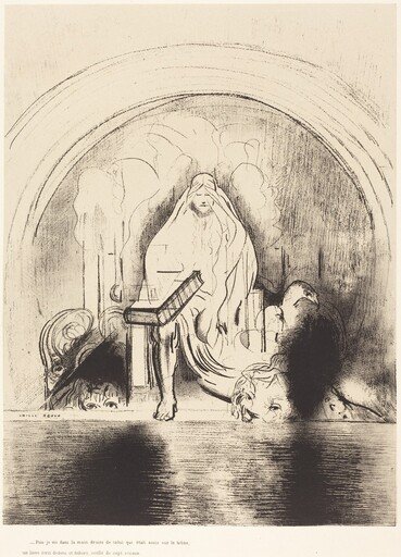 Puis je vis, dans la main droite de celui quietait assis sur le trone, un livre ecritdedans et dehors, scelle de sept sceaux (And I saw in the right hand of him that sat on the throne a book written within and on the backside, sealed with seven seals )