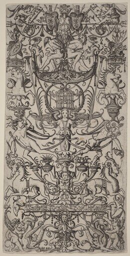 Ornament Panel with a Birdcage