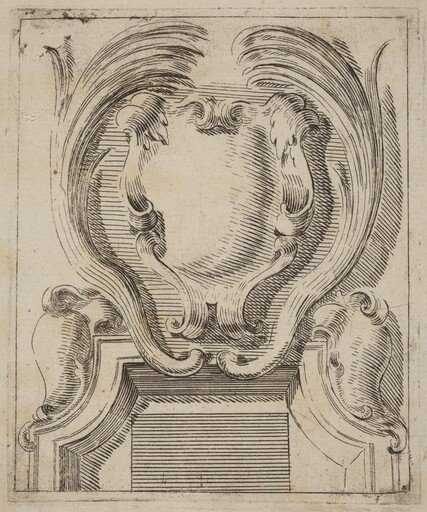 Architectural Motif with Three Shields