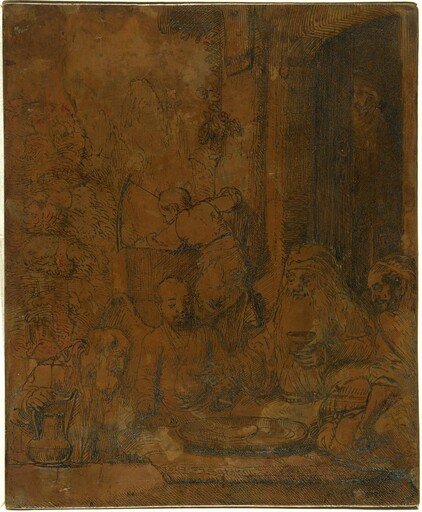 Abraham Entertaining the Angels [recto]
