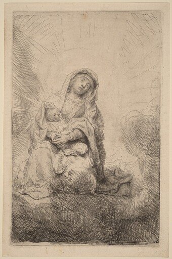Virgin and Child in the Clouds