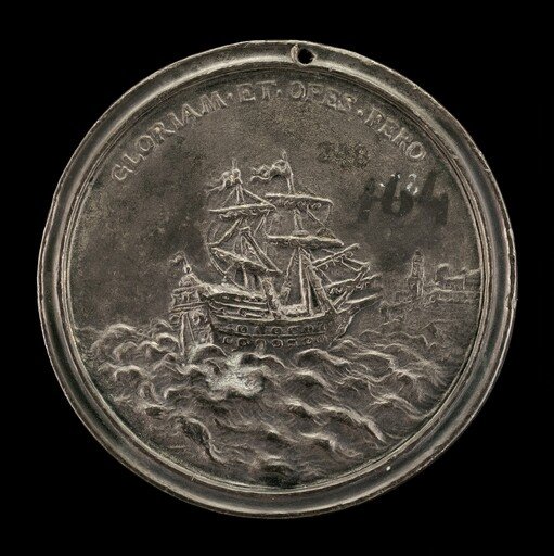 Ship and Fortified City [reverse]