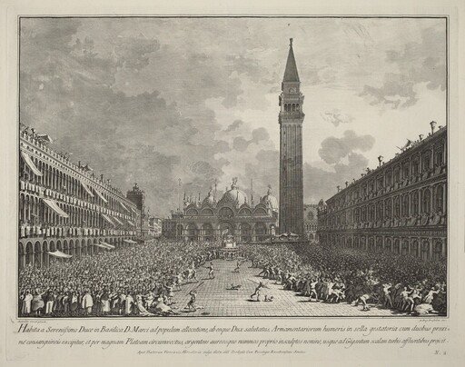The Doge Carried around the Piazza San Marco
