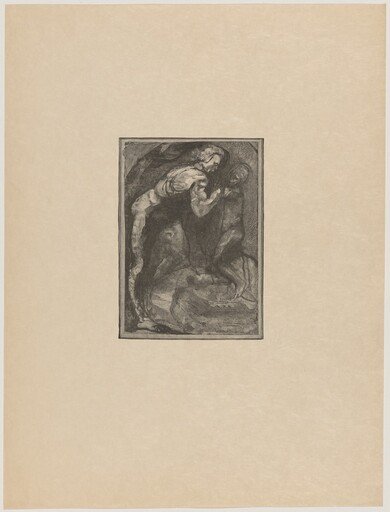 Michel Ange modelant l'esclave (Michelangelo Sculpting "The Slave")