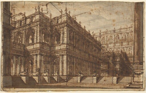 An Ancient Forum with Porticos