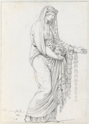 Woman with a Garland, from the Villa Pamphili