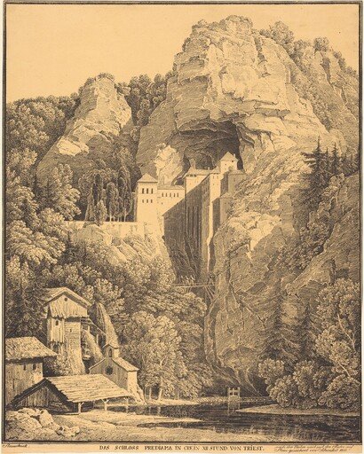 Das Schloss Prediama in Crein XII Stund: von Triest (Predjama Castle in Carniola, Twelve Hours from Trieste)