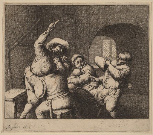 Knife Fight Among Peasants