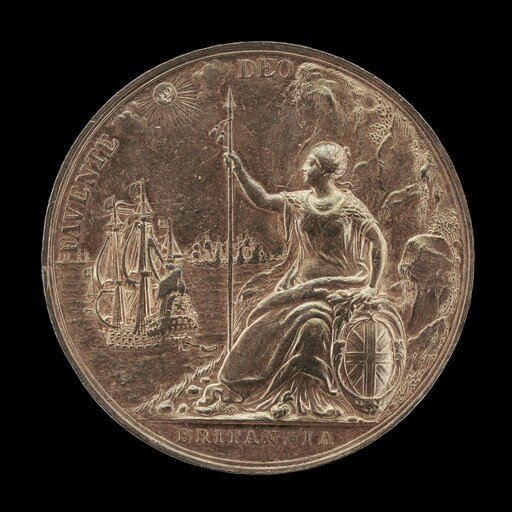 Armed Britannia Surveying Her Navies [reverse]