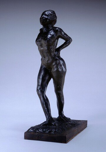 Dancer at Rest, Hands Behind Her Back, Right Leg Forward