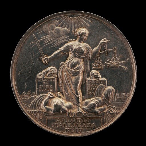 Beheading of James Scott, Duke of Monmouth, and Archibald Campbell, 9th Earl of Argyll [reverse]
