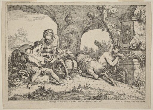 Chiron Teaching Music to Achilles