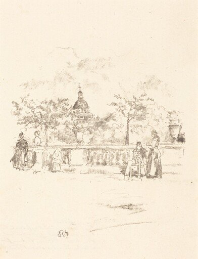 The Pantheon, from the Terrace of the Luxembourg Gardens