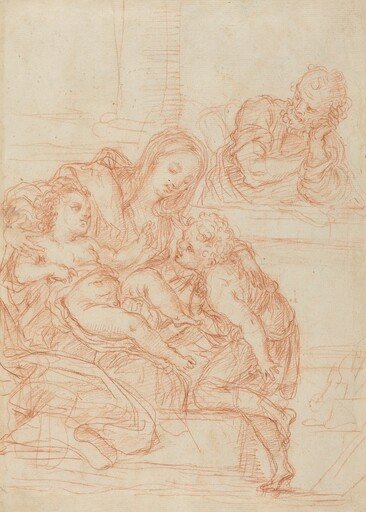 Madonna and Child with Saints John and Joseph [recto]