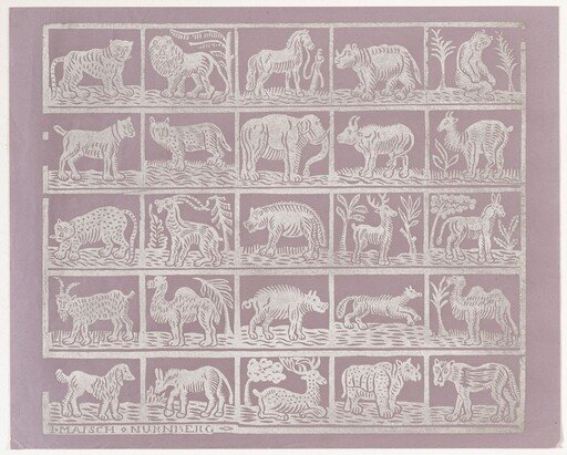 Endpaper with Animals