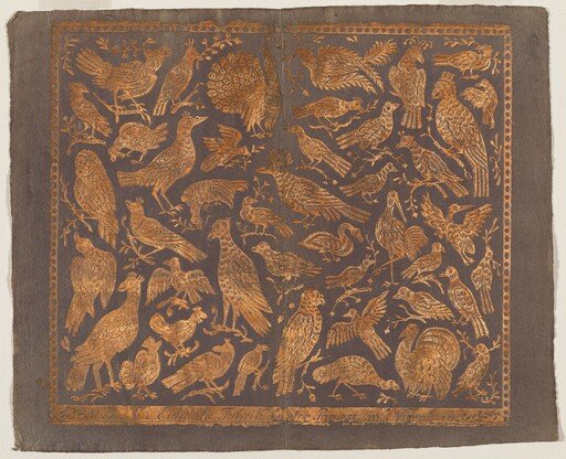 Endpaper with Birds