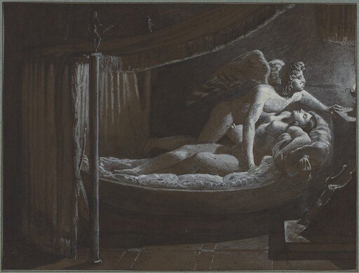 Cupid with Psyche Extinguishing the Lamp