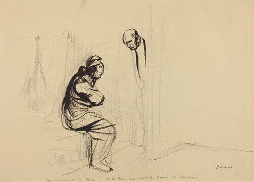 a) Au congres de la Paix (recto); b) Untitled (verso)