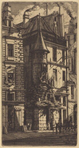 Tourelle de la Rue de la Tixéranderie, Paris (House with a Turret, Weavers' Street, Paris)