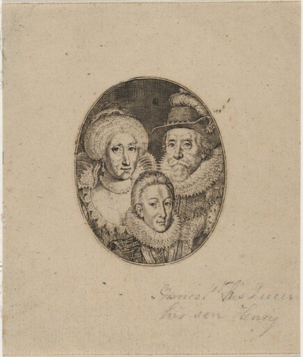 James I, Anne of Denmark, and Prince Charles