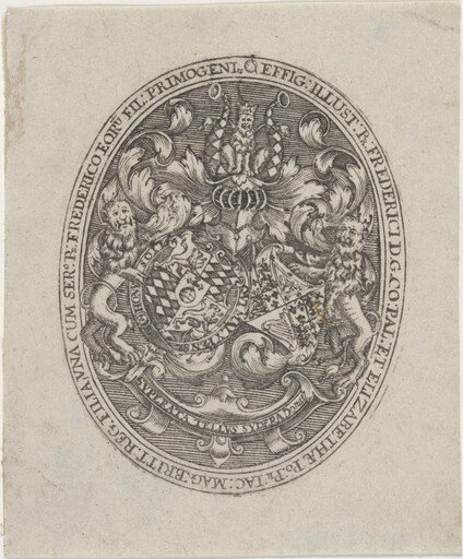Shields of Frederick V, Elizabeth, and  Prince Frederick Henry