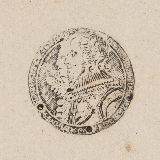 Charles I and Henrietta Maria Facing to the Left [right half]