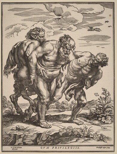 Silenus Accompanied by a Satyr and a Faun