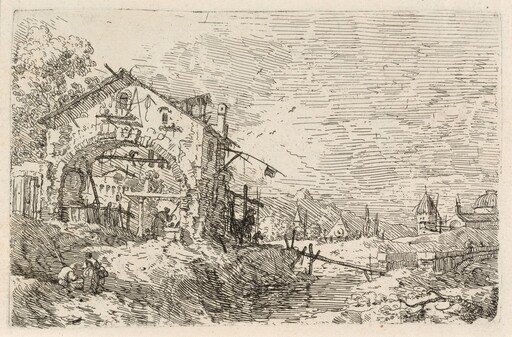 Landscape with a Woman at a Well
