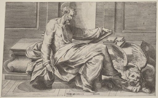 Saint Mark Writing His Gospels