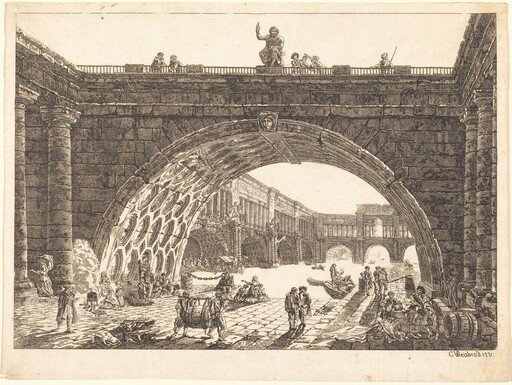Architectural Fantasy of a Monumental Port