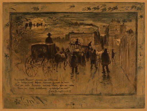 Convoi Funèbre au Boulevard de Clichy (Funeral Procession on the Boulevard de Clichy)