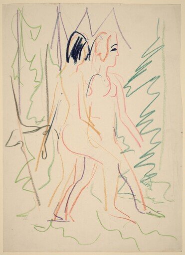 Two Nudes in a Forest