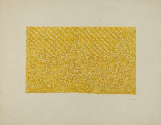 Quilting on Silk (Detail)