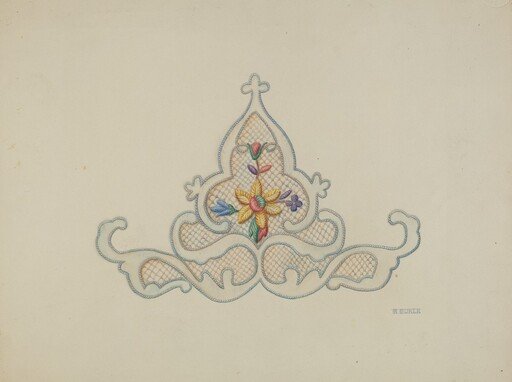 Motif of Wedding Dress Inset