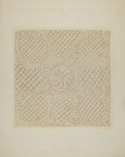Detail of Quilt - Tulip Pattern