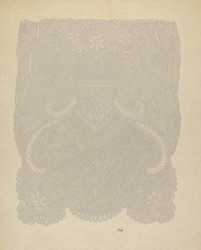 Lace Wedding Veil (Section of)