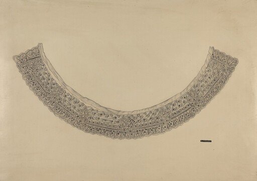 Embroidered Linen Collar