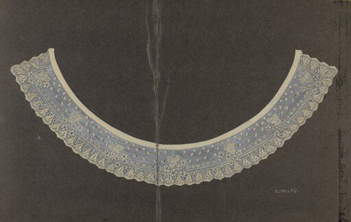 Embroidered Linen Collar