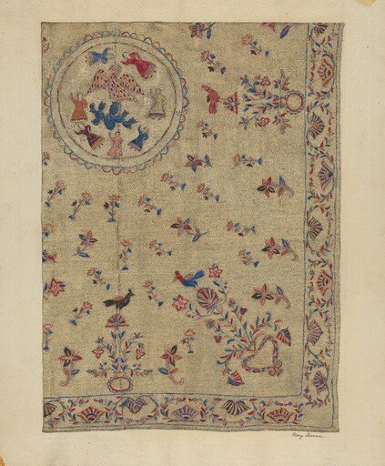 Crewel Bedspread