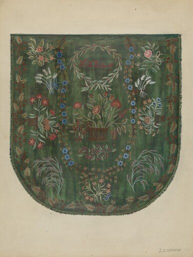 Embroidered Coverlet