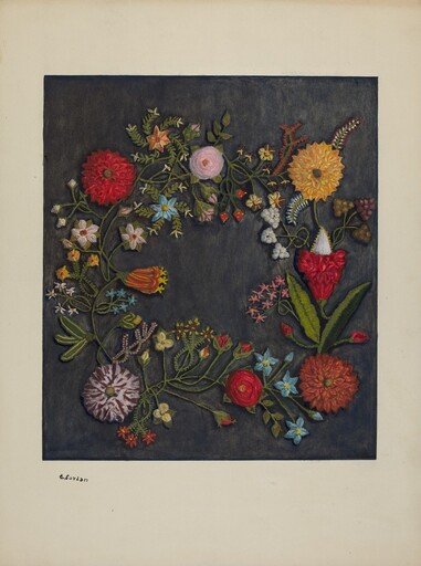 Crewel Wreath