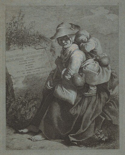 Seated Peasant Woman with Sleeping Child
