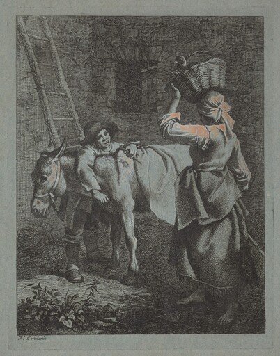 Shepherd Speaking to a Peasant Woman