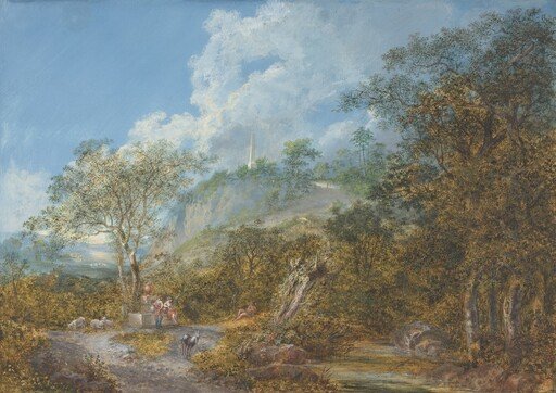 Arcadian Landscape with an Obelisk