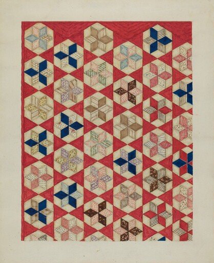 Patchwork Quilt - "Evening Star"