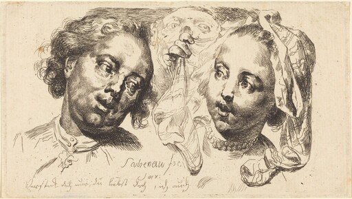 Young Woman Flirting with a Man