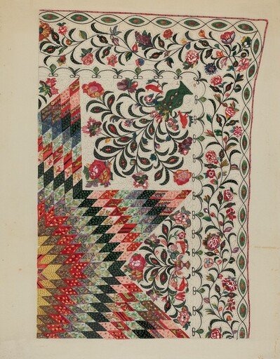 Patchwork and Applique Quilt