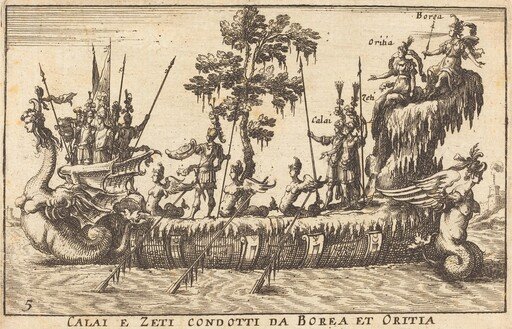 Calai e Zeti condotti da Borea et Oritia