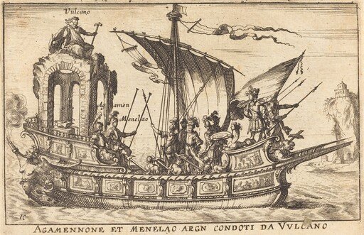 Agamennone et Menelao argn condoti da Vulcano